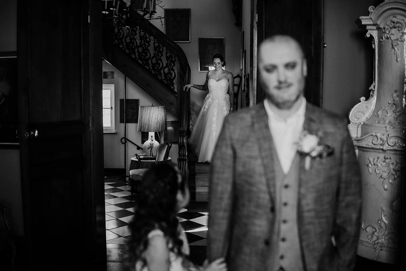 Romantisch trouwen op een kasteel | Jennifer & Adam