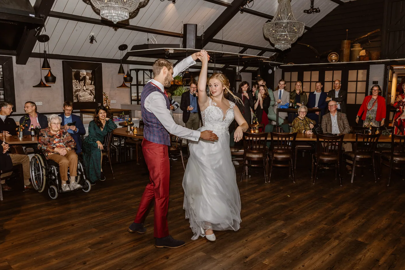 Andrea & Luuk, bruiloft bij De Weistaar, Maarsbergen, foto 91