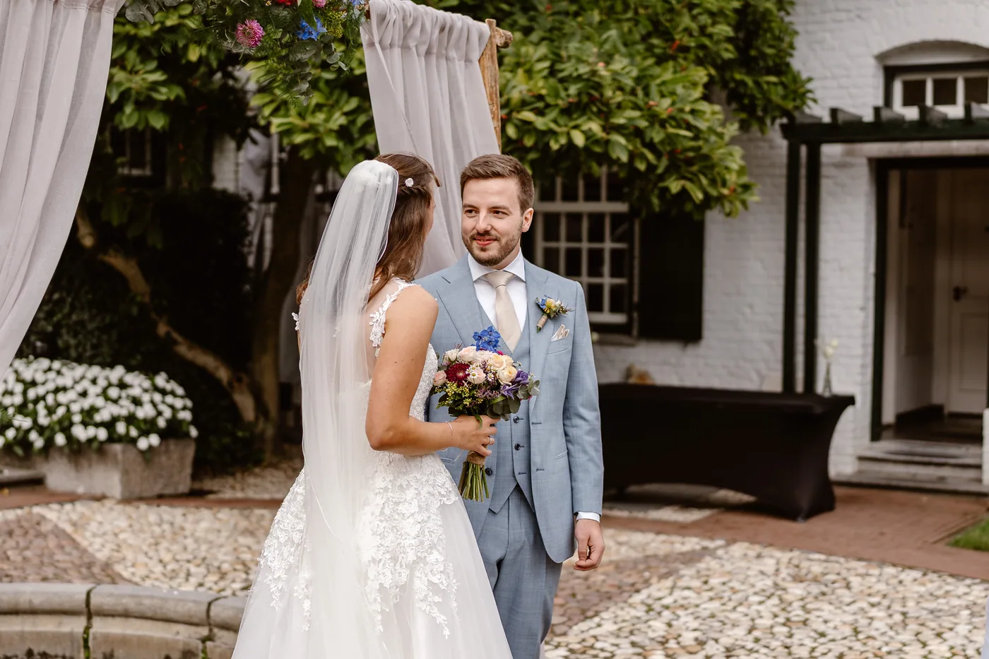 Demi & Maurice, bruiloft bij Kasteel Groot Buggenum, Grathem, foto 31