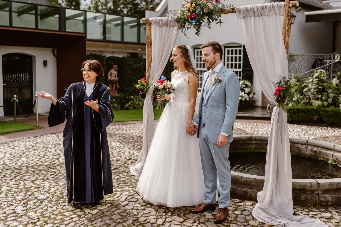 Demi & Maurice, bruiloft bij Kasteel Groot Buggenum, Grathem, foto 32