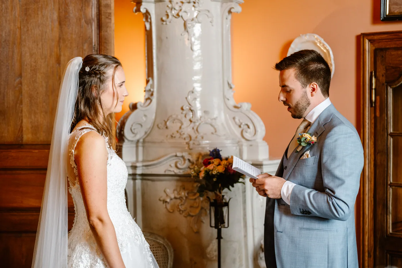 Demi & Maurice, bruiloft bij Kasteel Groot Buggenum, Grathem, foto 40