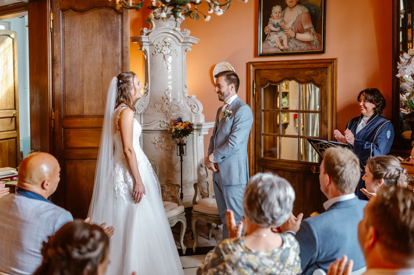 Demi & Maurice, bruiloft bij Kasteel Groot Buggenum, Grathem, foto 41