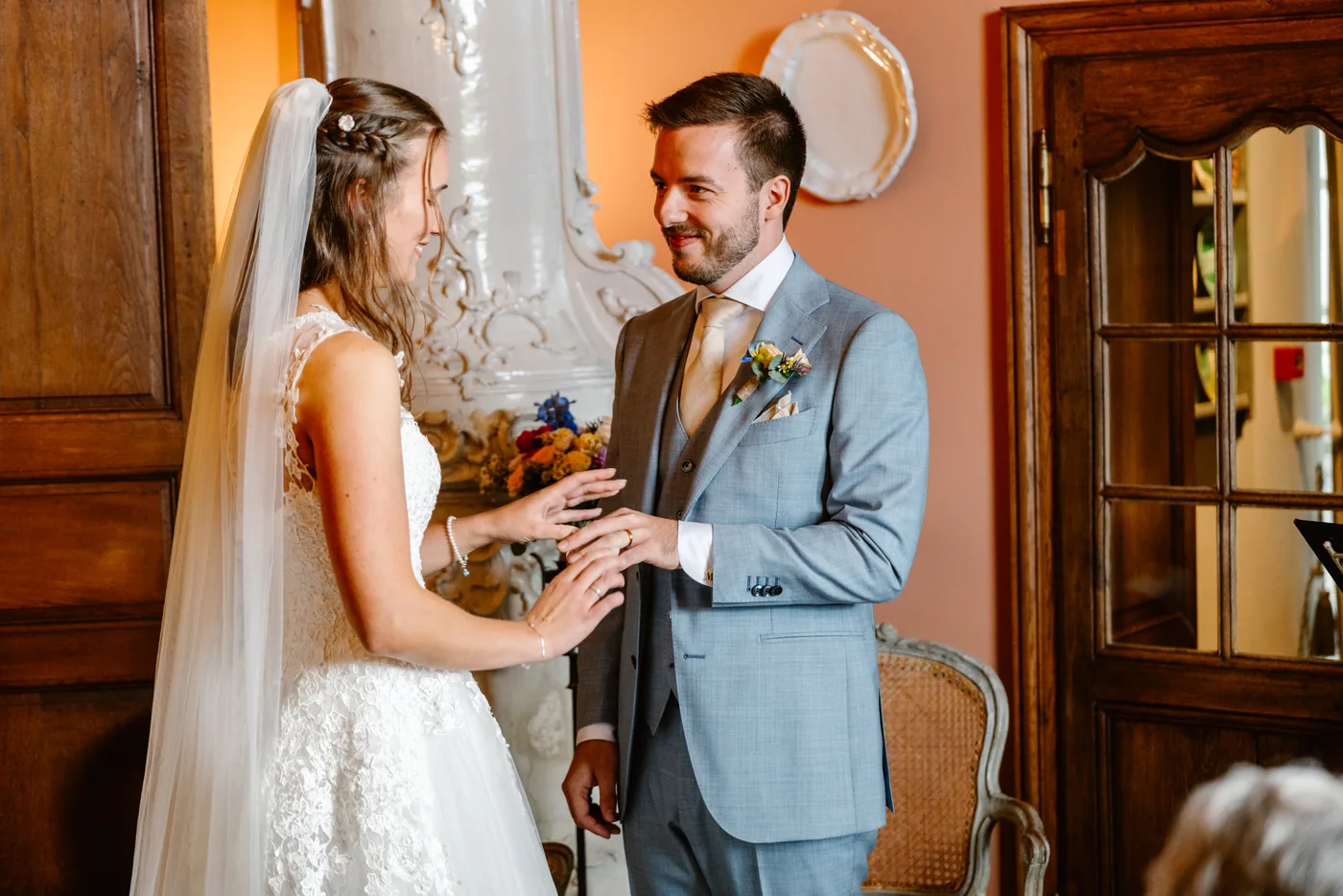 Demi & Maurice, bruiloft bij Kasteel Groot Buggenum, Grathem, foto 48