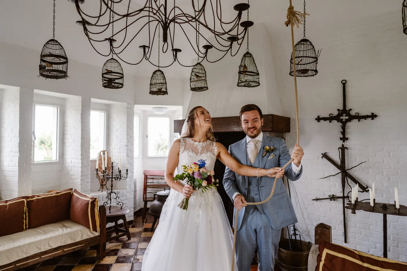 Demi & Maurice, bruiloft bij Kasteel Groot Buggenum, Grathem, foto 52
