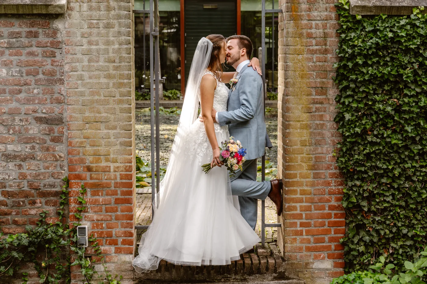 Demi & Maurice, bruiloft bij Kasteel Groot Buggenum, Grathem, foto 59