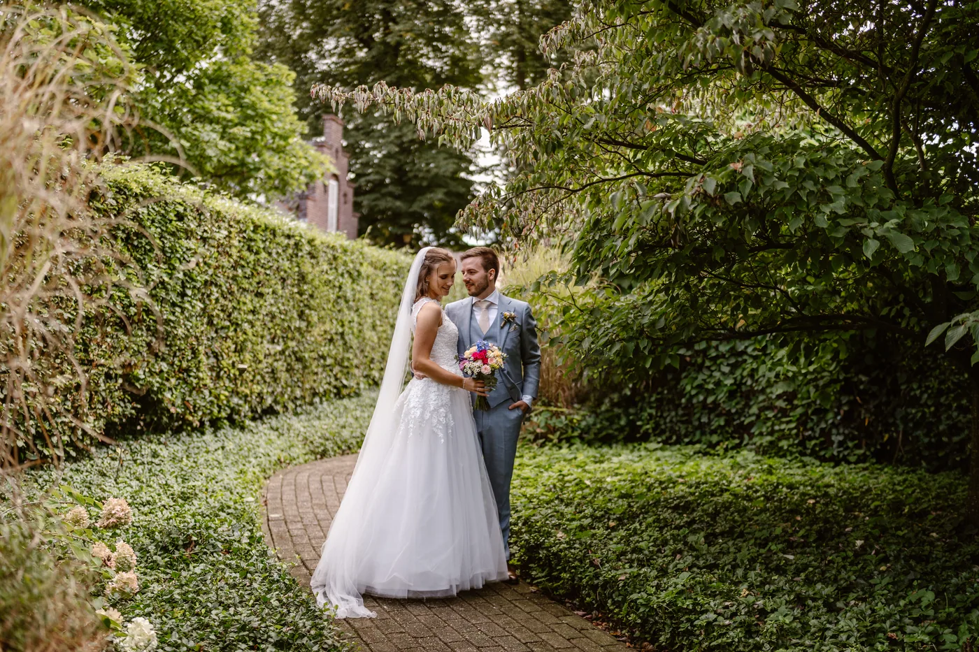 Demi & Maurice, bruiloft bij Kasteel Groot Buggenum, Grathem