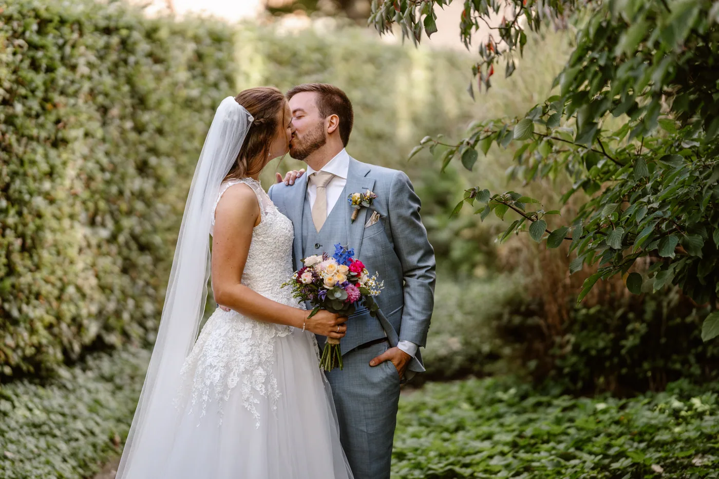 Demi & Maurice, bruiloft bij Kasteel Groot Buggenum, Grathem, foto 65