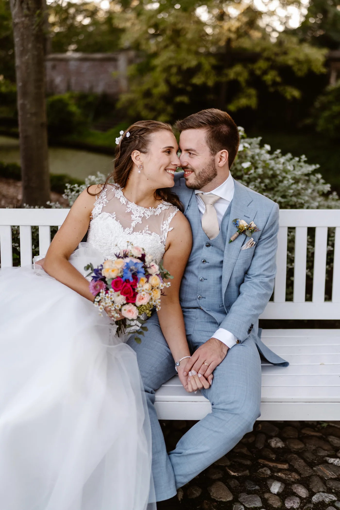 Demi & Maurice, bruiloft bij Kasteel Groot Buggenum, Grathem, foto 77