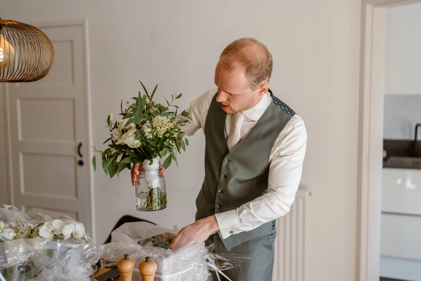 Lotte & Nick, bruiloft bij Restaurant ’t Misverstant, Vught, foto 13
