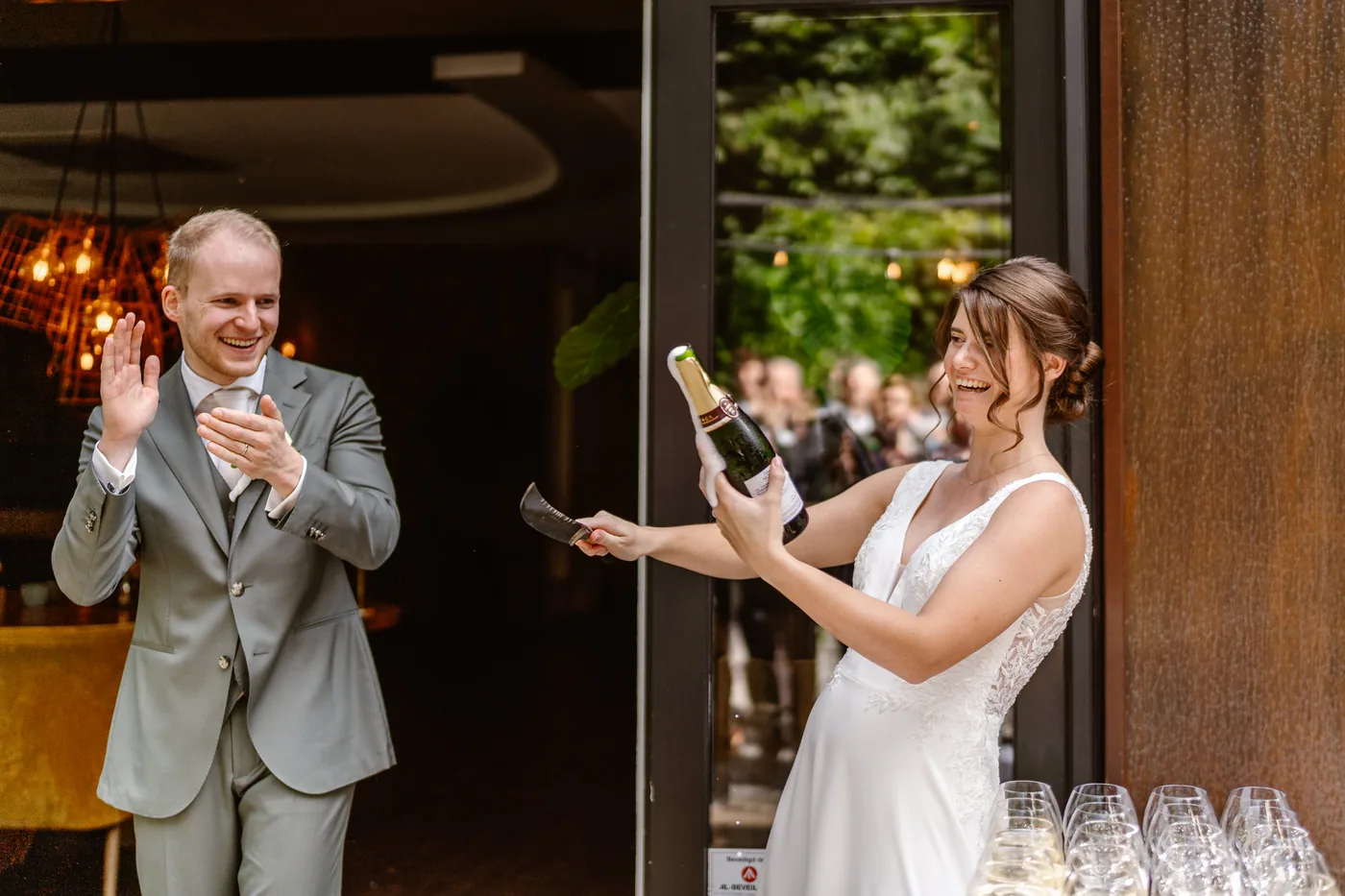 Lotte & Nick, bruiloft bij Restaurant ’t Misverstant, Vught, foto 49