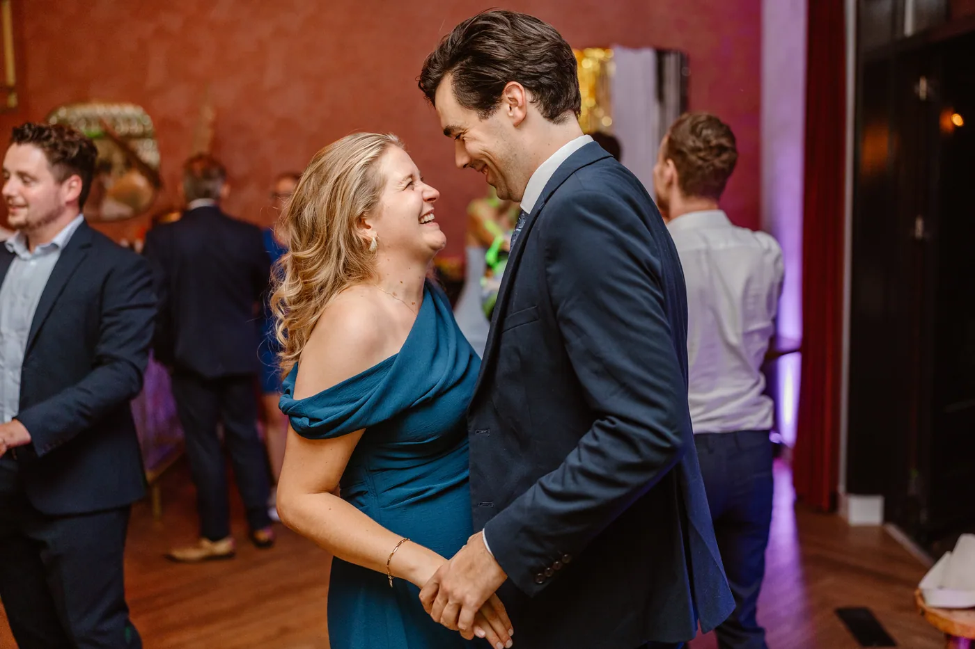 Lotte & Nick, bruiloft bij Restaurant ’t Misverstant, Vught, foto 90