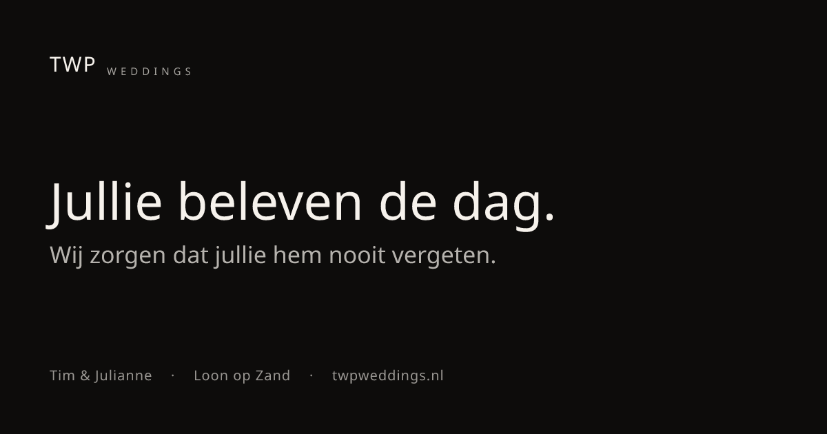 Trouwfoto door TWP Weddings